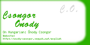 csongor onody business card